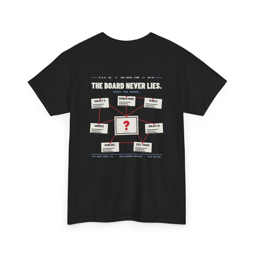 THE BOARD NEVER LIES. Tee