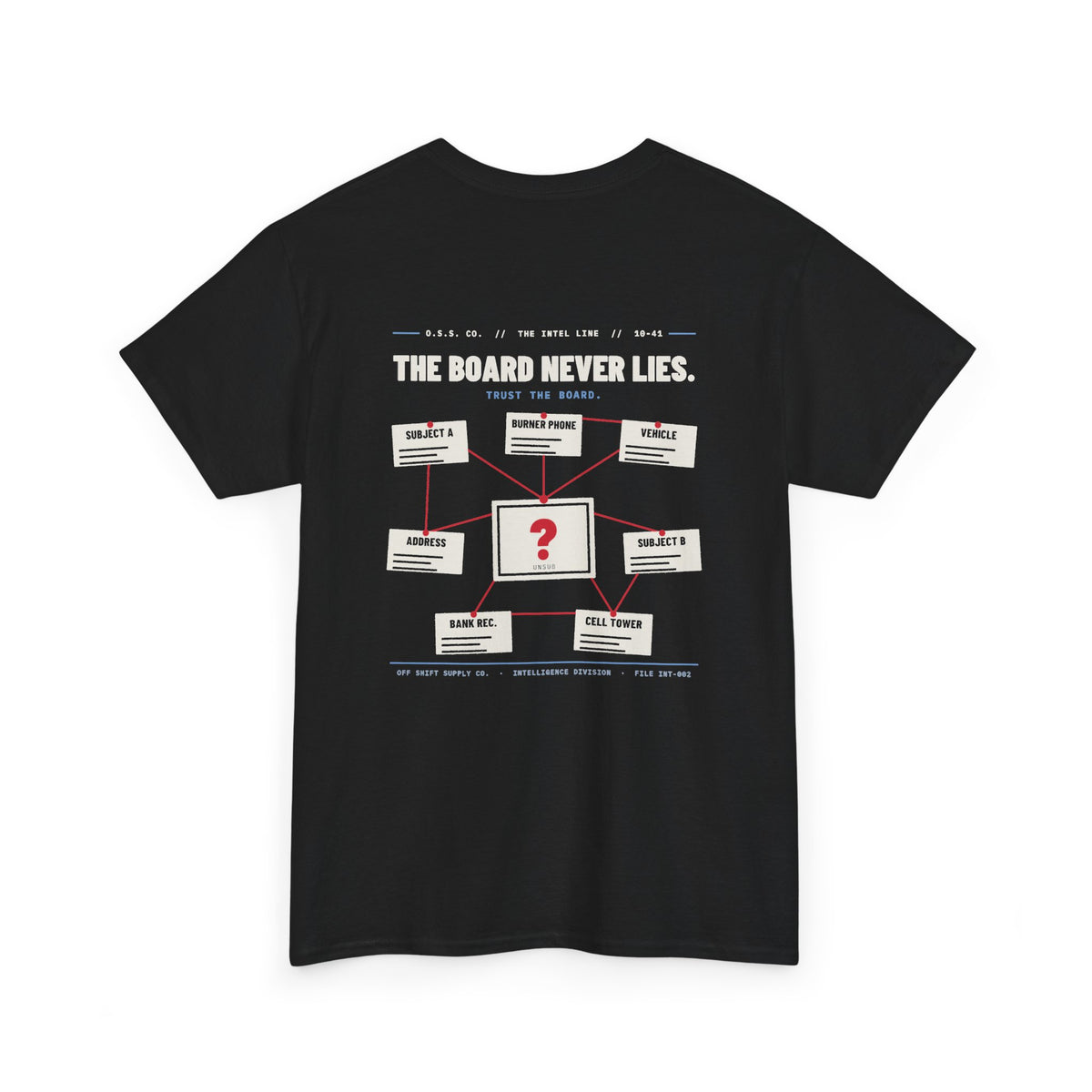 THE BOARD NEVER LIES. Tee