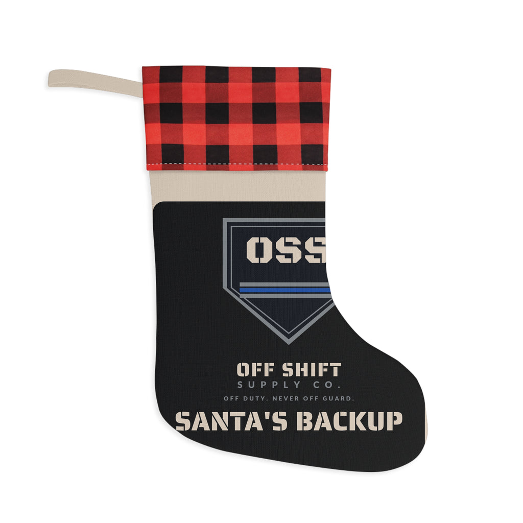 SANTA'S BACKUP — O.S.S. Shield Christmas Stocking