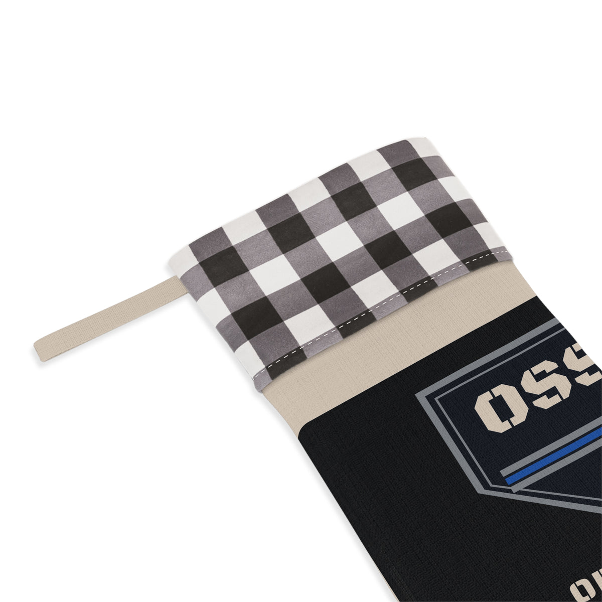 SANTA'S BACKUP — O.S.S. Shield Christmas Stocking