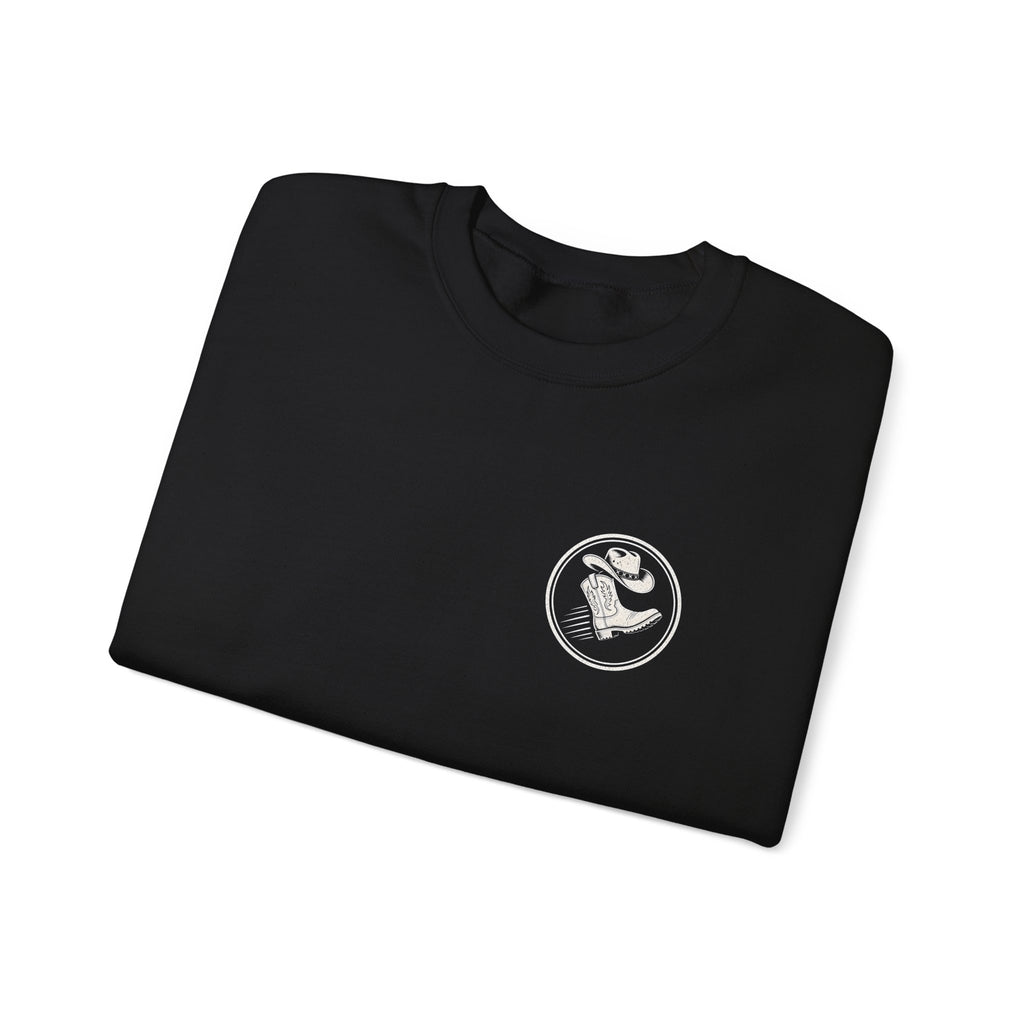 Kick Line "Kick High, Stand Tall" Crewneck crewneck sweatshirt by Off Shift Supply Co. – view 3