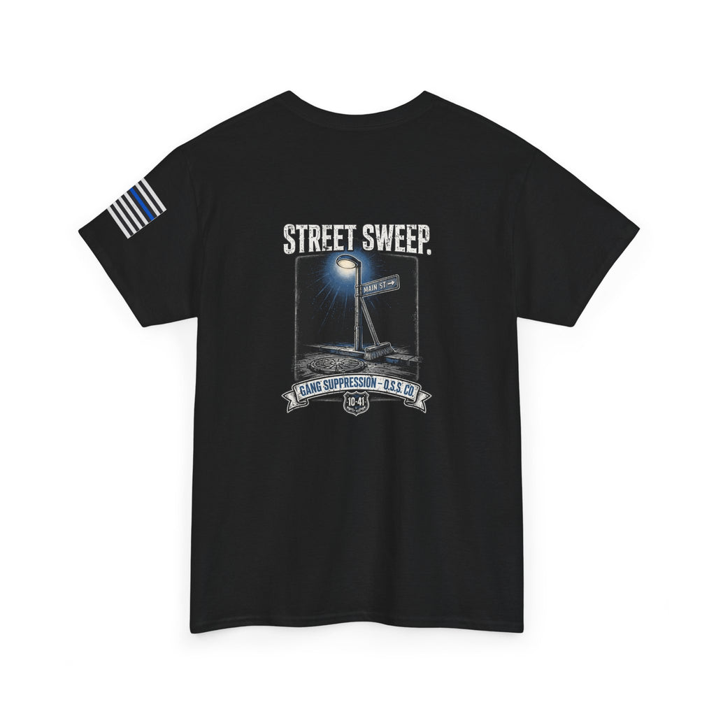 STREET SWEEP — Front Back Sleeve Tee