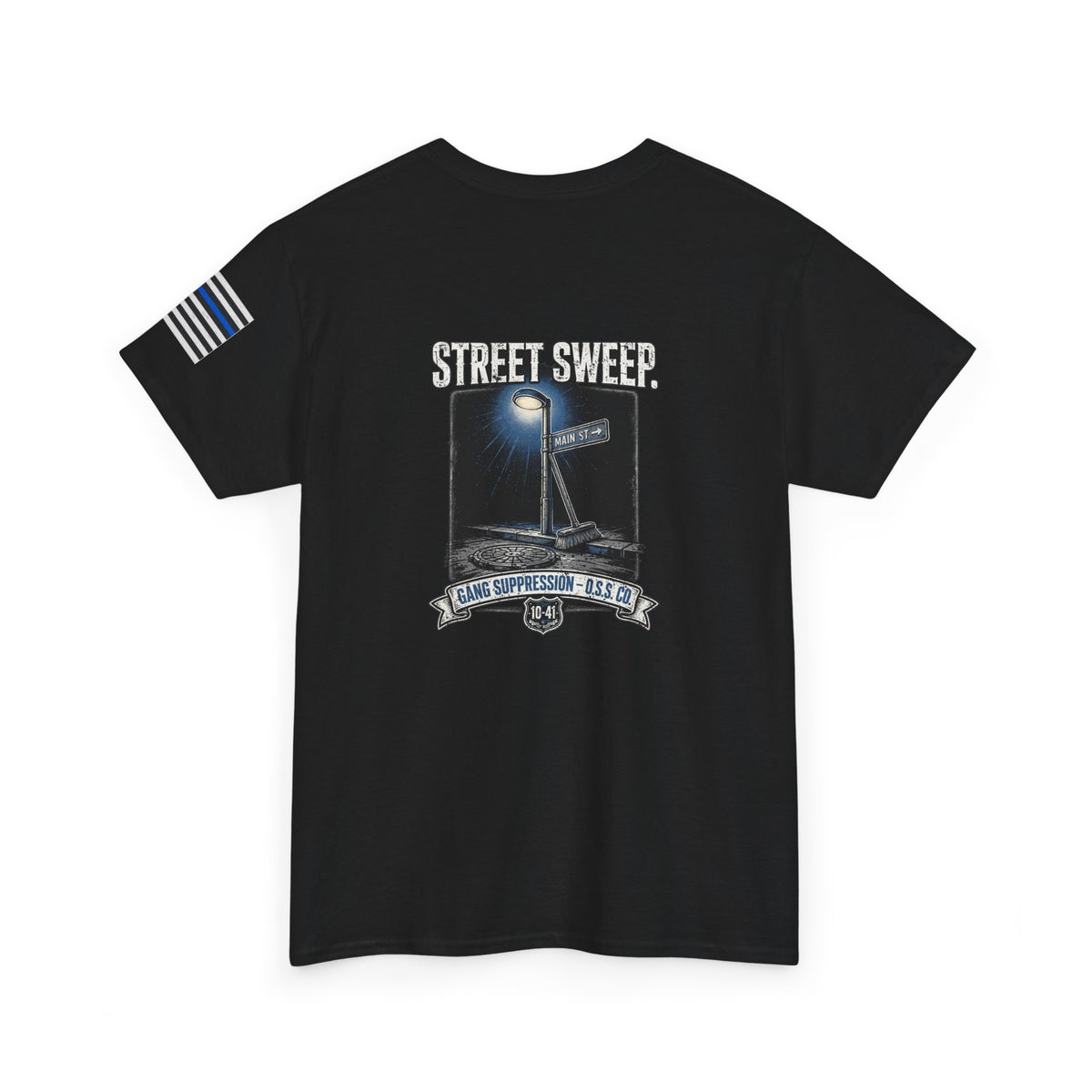 STREET SWEEP — Front Back Sleeve Tee