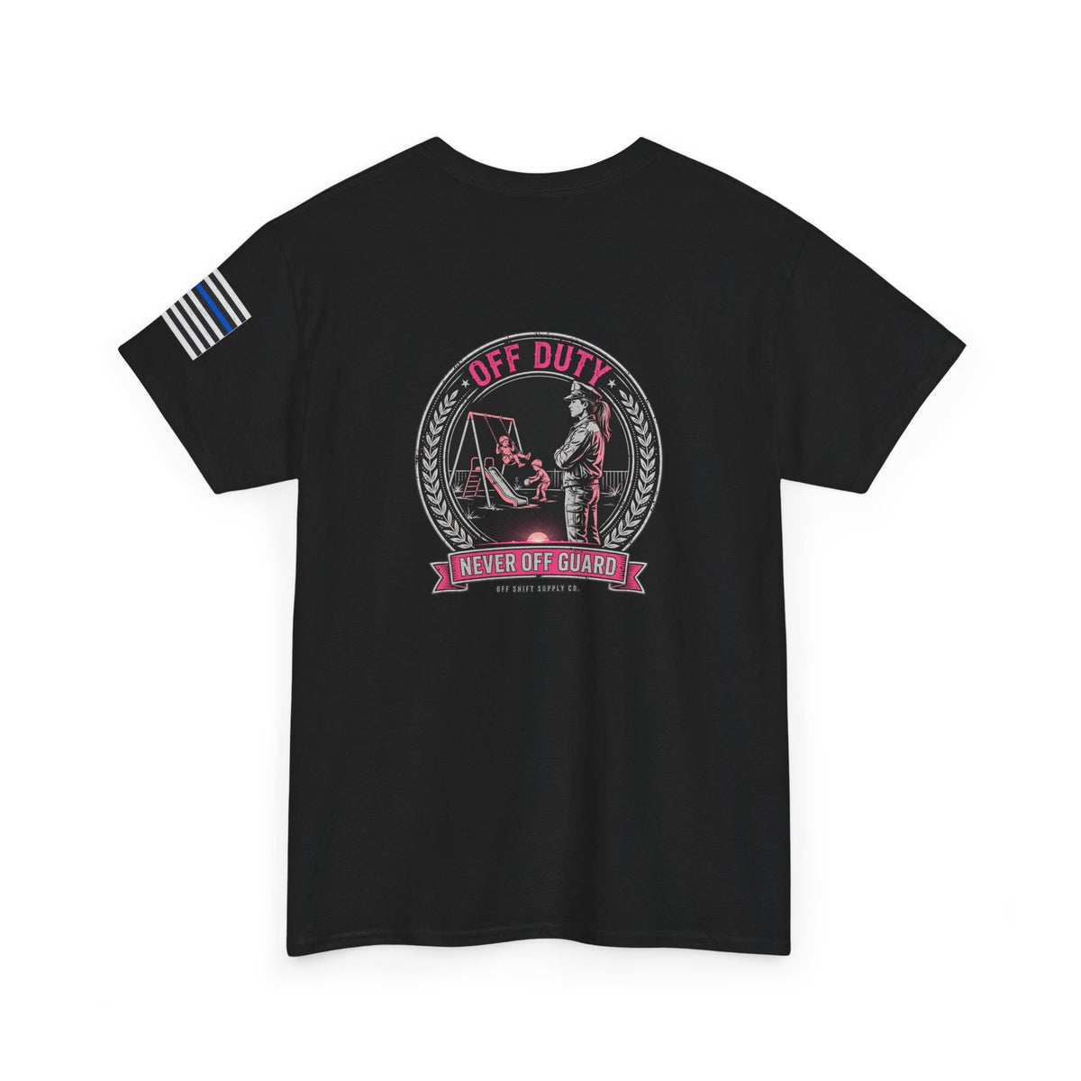 MOM PINK GUARD — Front Back Sleeve Tee