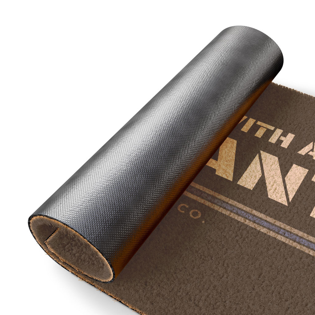 COME BACK WITH A WARRANT — Doormat