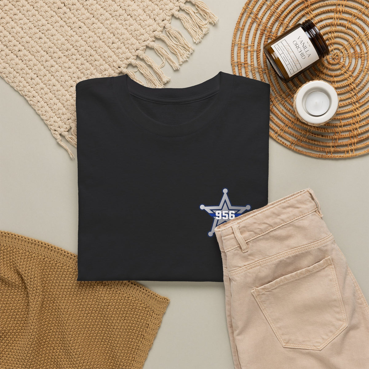 956 Back the Blue Laredo TX t-shirt by Off Shift Supply Co. – view 4