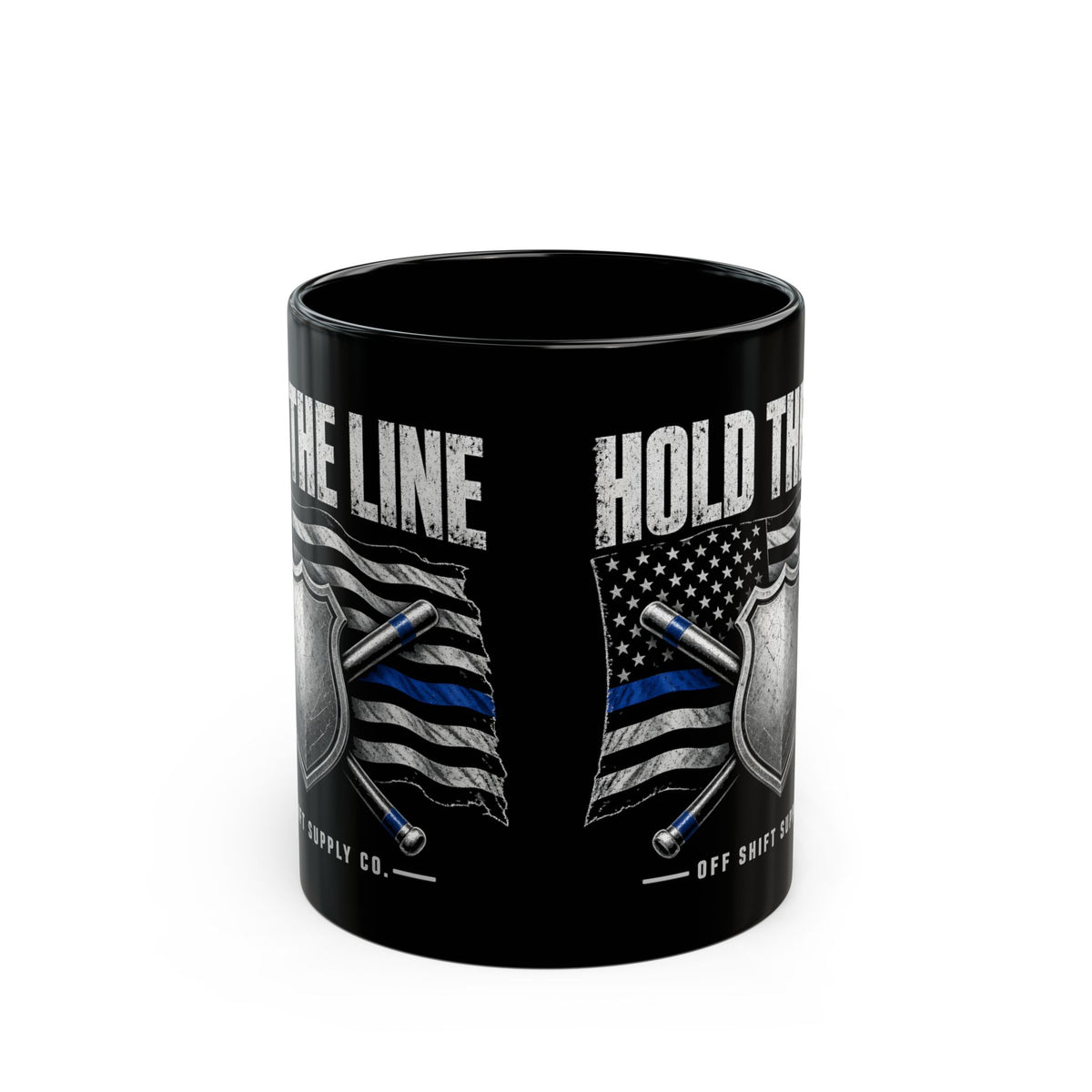 HOLD THE LINE — Black Mug