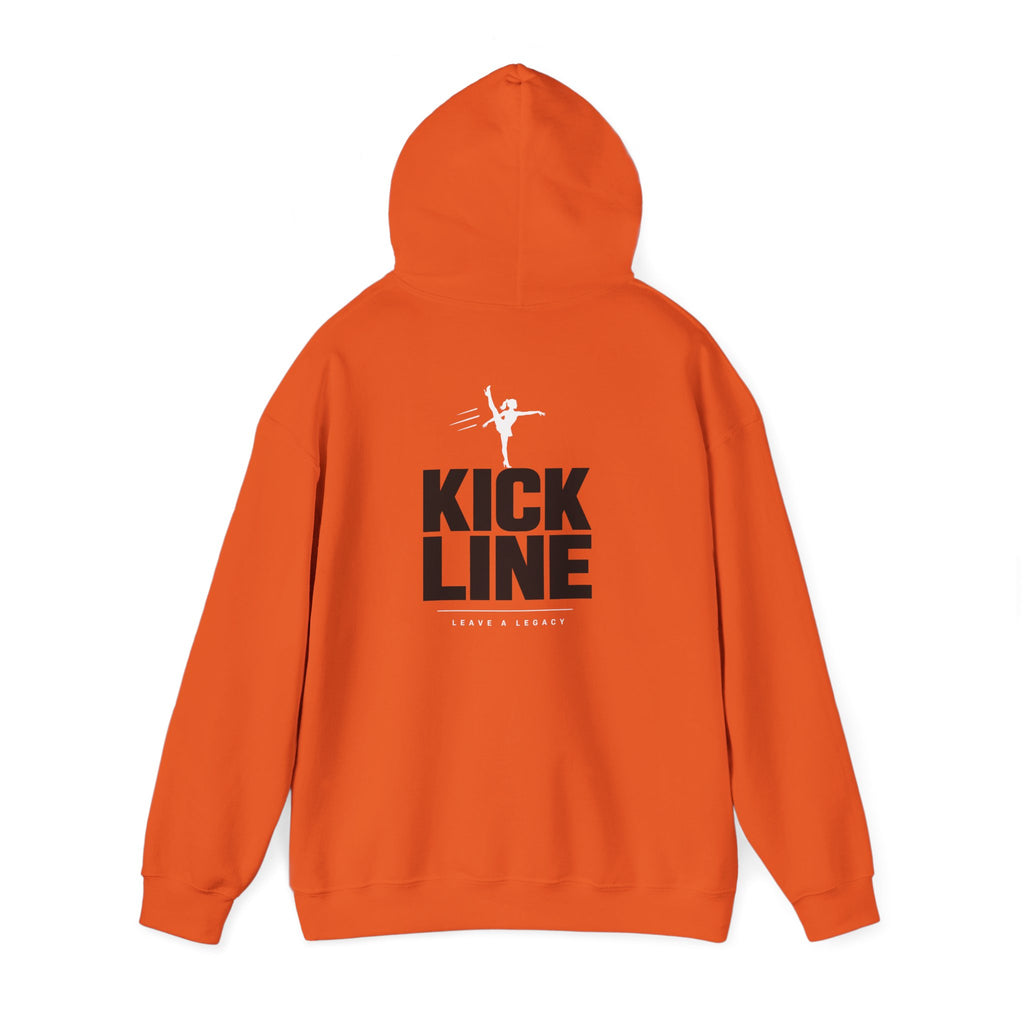 Kick Line Leave a Legacy Hoodie — Orange hoodie by Off Shift Supply Co. – view 3