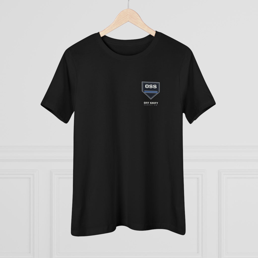 SHE HOLDS THE LINE TOO — Women's Tee