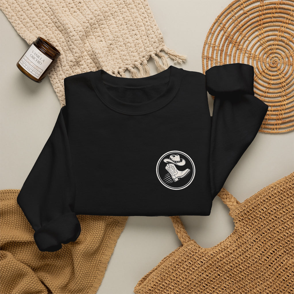 Kick Line "Kick High, Stand Tall" Crewneck crewneck sweatshirt by Off Shift Supply Co. – view 4