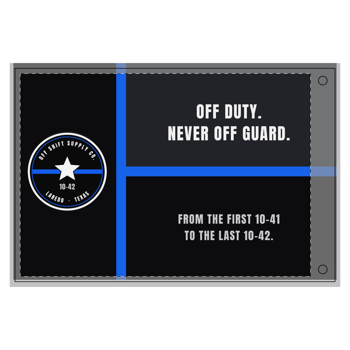 Texas Thin Blue Line 2x3 Flag by Off Shift Supply Co. – view 2