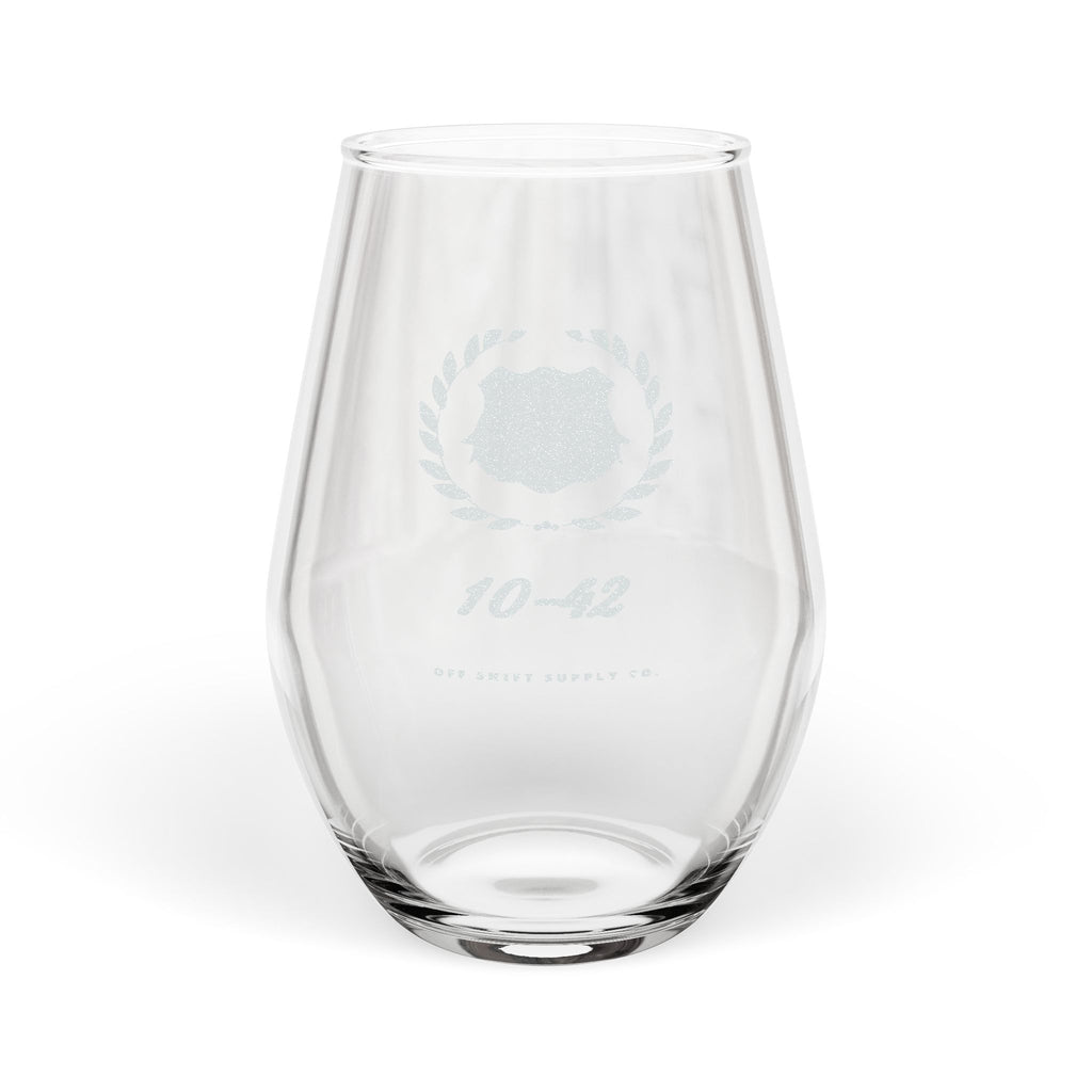 JUSTICE — Engraved Wine Glass · For Her drinkware by Off Shift Supply Co.