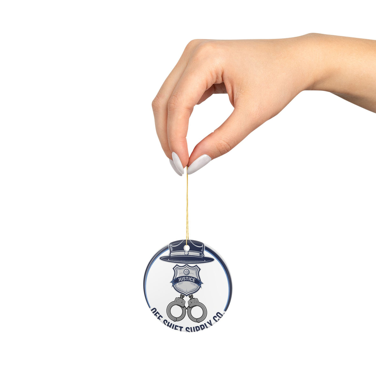JUSTICE — Ceramic Circle Ornament home decor by Off Shift Supply Co. – view 3