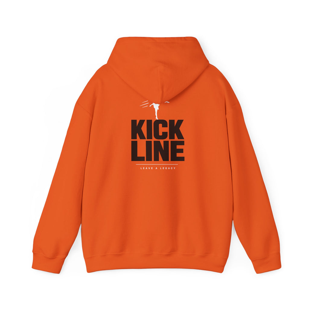 Kick Line Leave a Legacy Hoodie — Orange hoodie by Off Shift Supply Co. – view 2