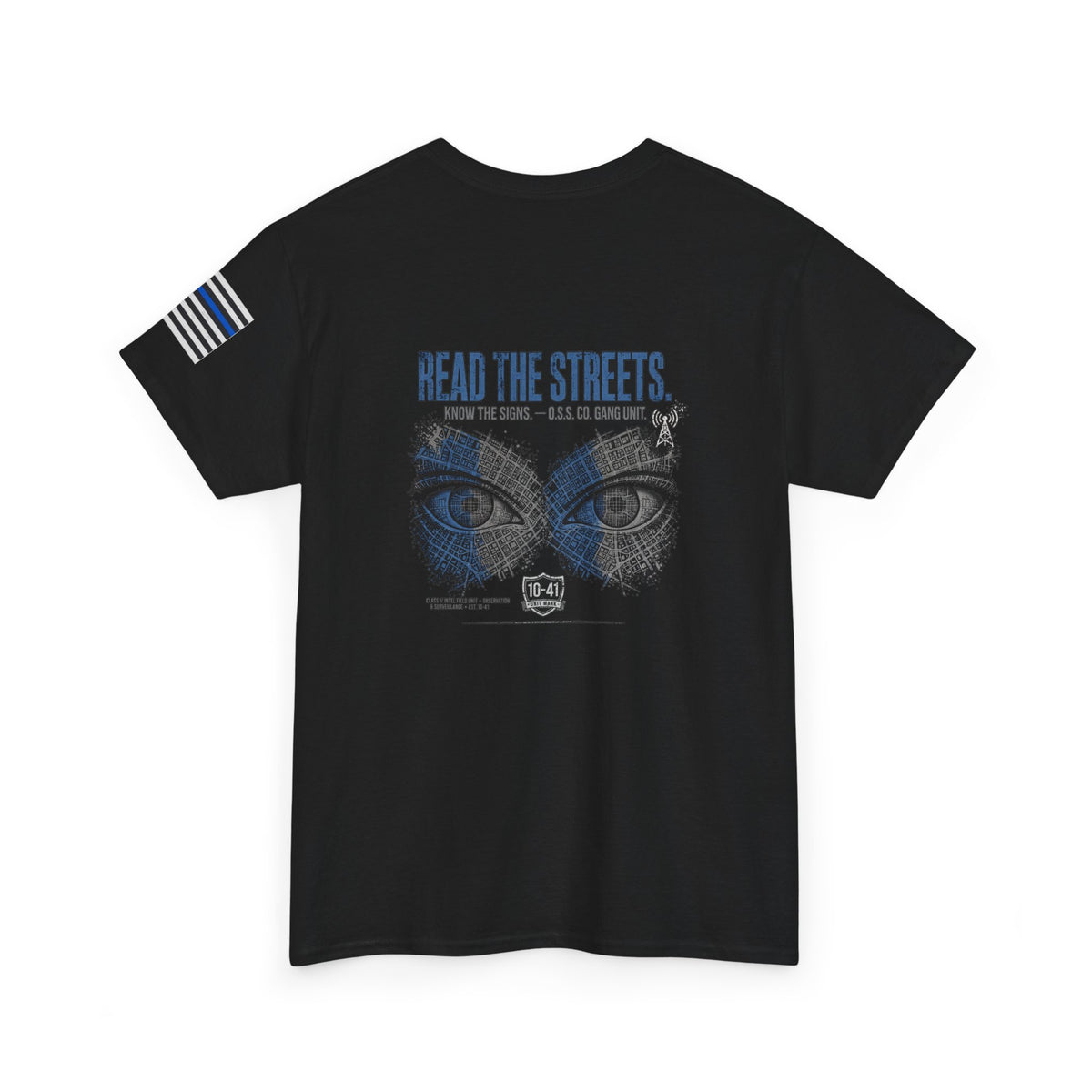 READ THE STREETS — Front Back Sleeve Tee