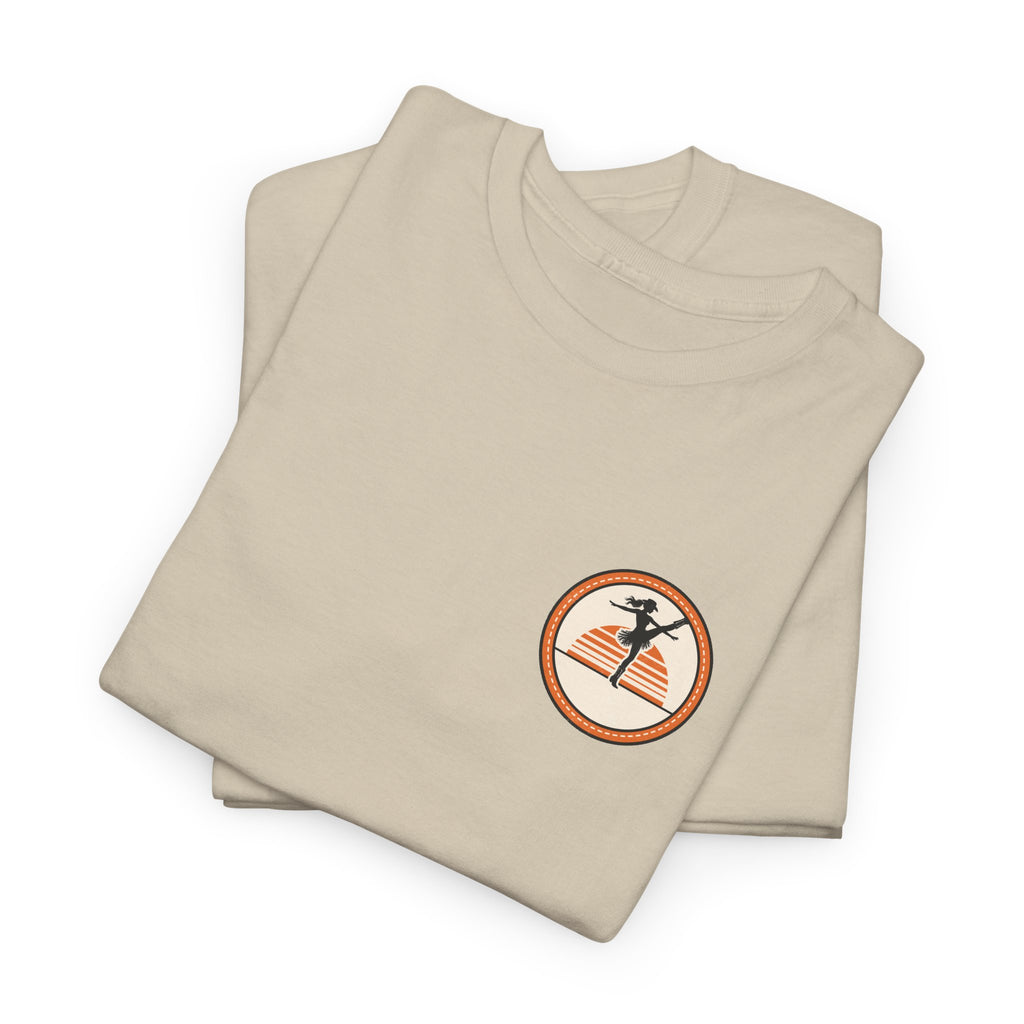 Kick Line — SUNSET PATCH Tee (Sand) t-shirt by Off Shift Supply Co. – view 3