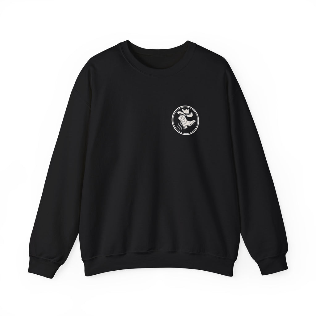 Kick Line "Kick High, Stand Tall" Crewneck crewneck sweatshirt by Off Shift Supply Co.