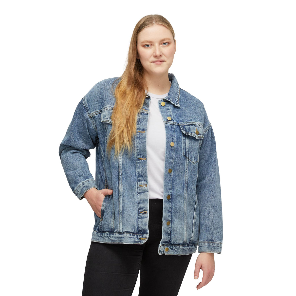 Kick Line "Leaving a Legacy" Denim Jacket denim jacket by Off Shift Supply Co. – view 3