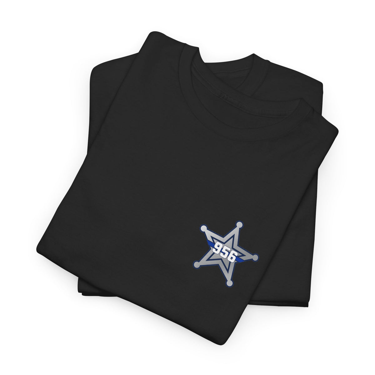 956 Back the Blue Laredo TX t-shirt by Off Shift Supply Co. – view 3