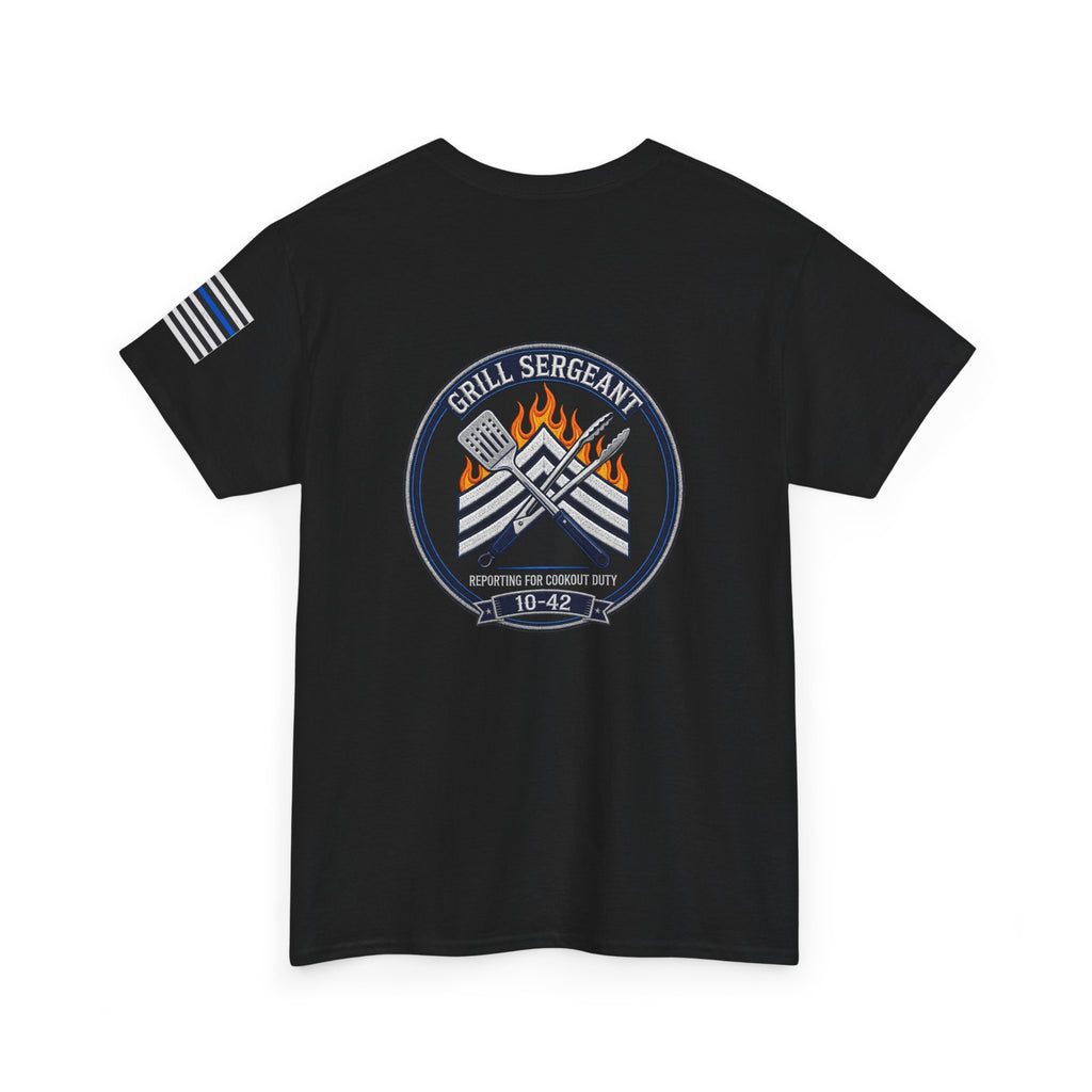 GRILL SERGEANT — Front Back Sleeve Tee
