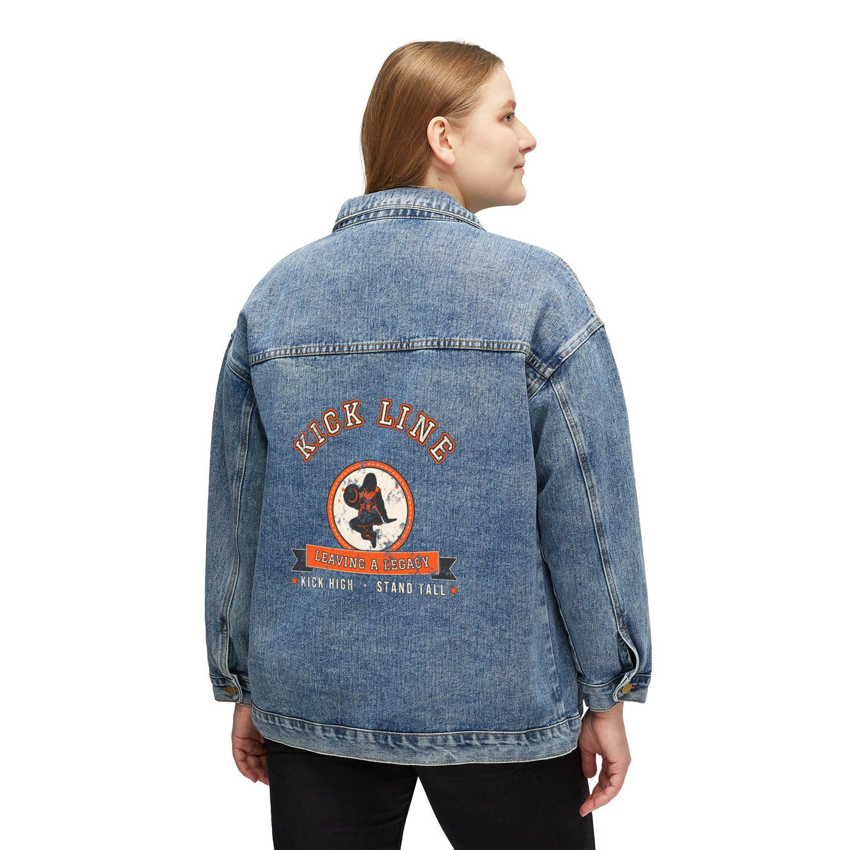 Kick Line "Legacy Patch + Banner" Denim Jacket by Off Shift Supply Co. – view 4