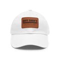 OFF SHIFT — Leather Patch Dad Hat