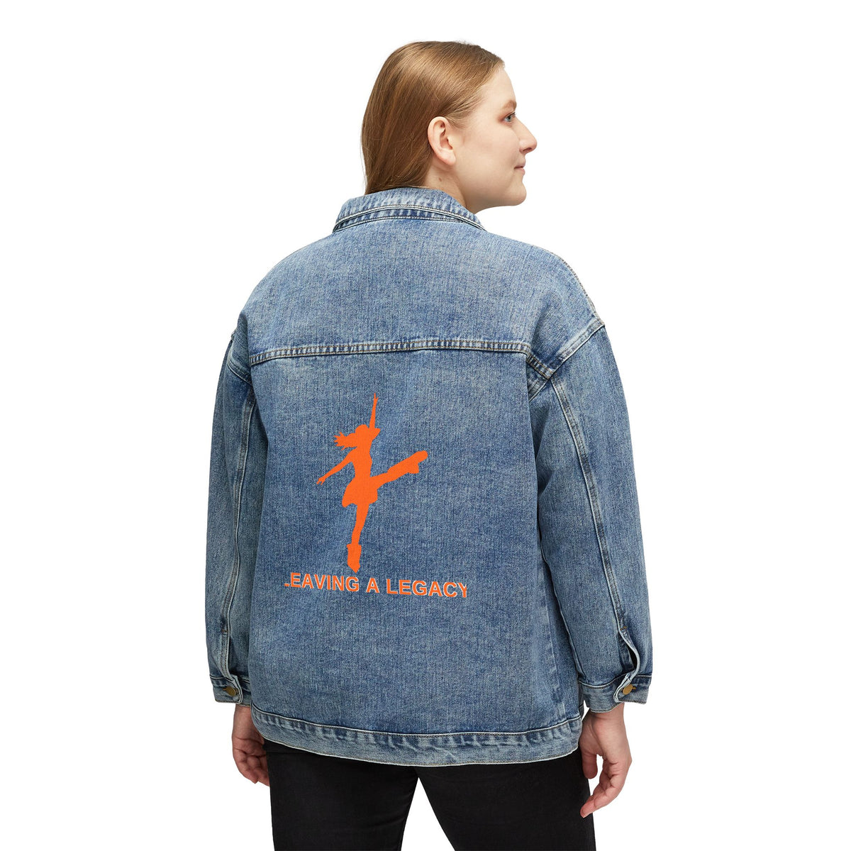 Kick Line "Leaving a Legacy" Denim Jacket denim jacket by Off Shift Supply Co. – view 4
