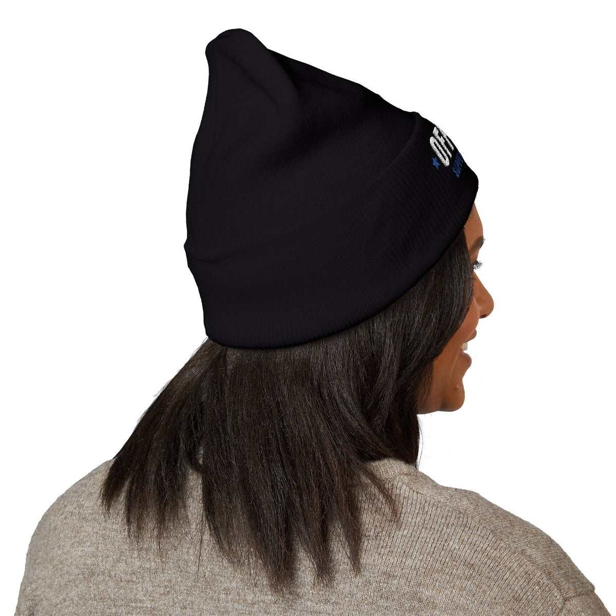 OFF SHIFT Embroidered Cuffed Beanie by Off Shift Supply Co. – view 4