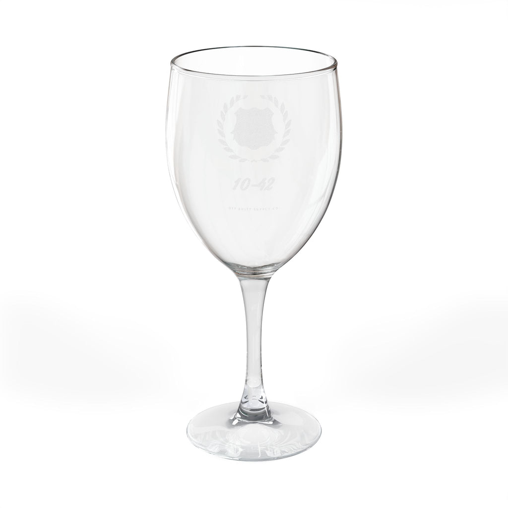 JUSTICE — Stemmed Wine Glass — For Her drinkware by Off Shift Supply Co.